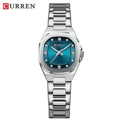 Curren Women's Blue Dial Quartz Watch Steel Band