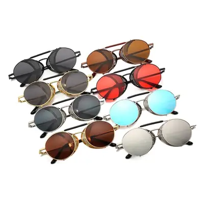 European American Retro Sunglasses with Mesh Frame