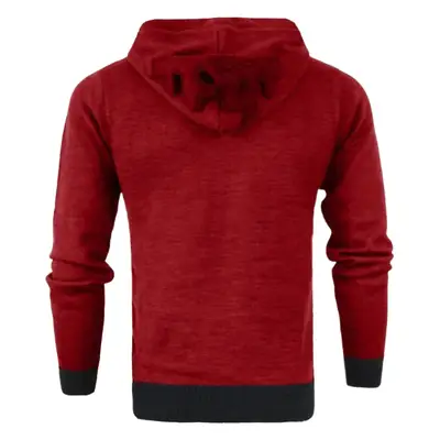 Men's Velvet Hooded Sweatshirt Brown with Deer Antlers