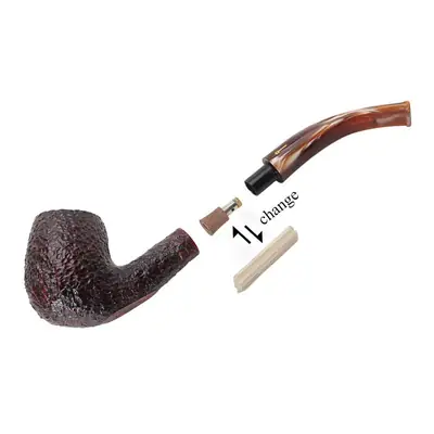 DIY Wooden Pipe Filter Converter 9mm to 3mm