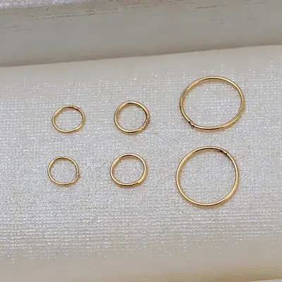 18K Gold DIY Rings for Jewelry Making