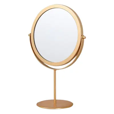 Erect Round Vanity Mirror Stand for Home Decor