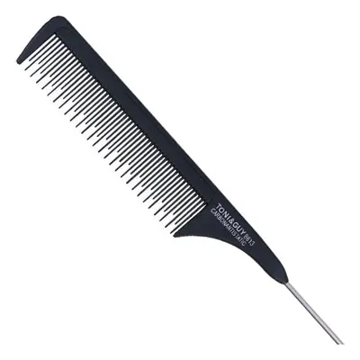 Pointed Steel Comb for Hair Styling and Makeup Partition