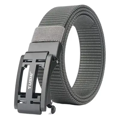 Red Nylon Automatic Buckle Belt for Men