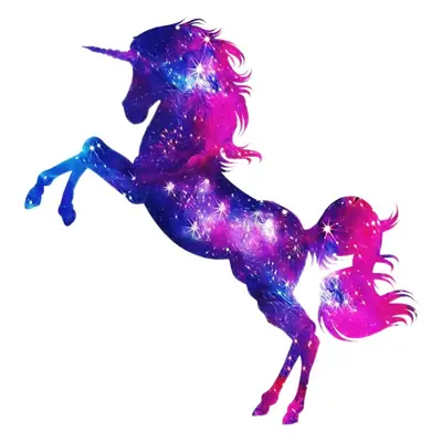 Unicorn Starry Sky Wall Sticker 35x60cm