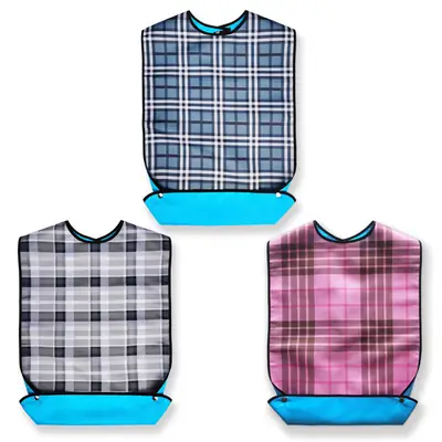 Cross-border Elderly Bibs Food Bags Saliva Towel Adult Bibs Spot Manufacturers Supply Can Print Logo