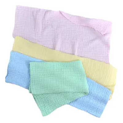 Foam Baby Bath Towel Pure Cotton Washable Plain Color