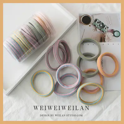 High Elastic Rubber Bands 10 Pcs Multi Color Hair Rope