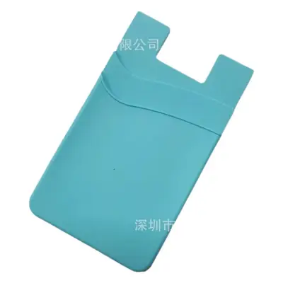 Orange Silicone Double-Layer Phone Card Holder