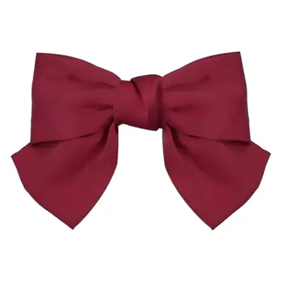Red Silk Satin Bow Hair Clip Spring Style