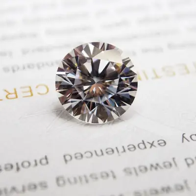 1 Karat 6.5mm Round D Fake Diamond VVS