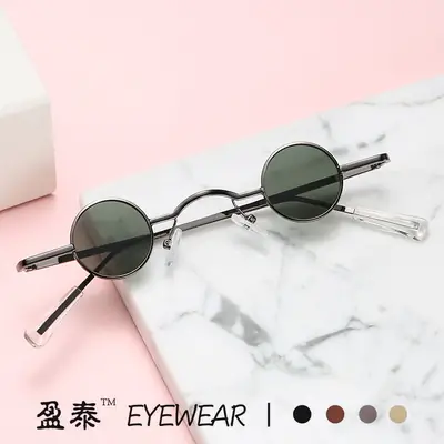 New Steampunk Sunglasses Round Frame European American Personality