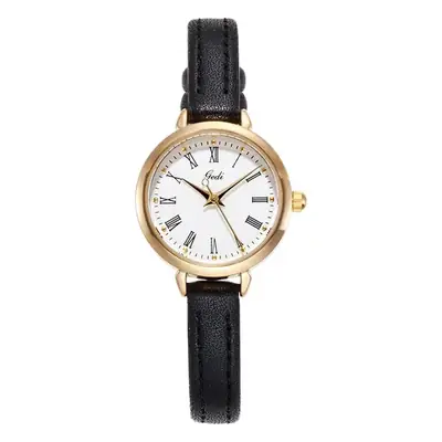 Gold Retro Women's Watch Roman Scale Belt Quartz