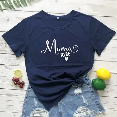 Mama to Be Cotton T-Shirt for Women Men