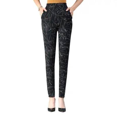 Winter Warm Camel Wool Cotton Pants for Women