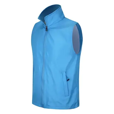 Yellow Sleeve Vest with Logo Print for Volunteers