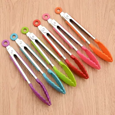 8 Inch Silicone Food Clips Stainless Steel