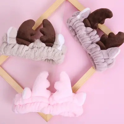 Cute White Antler Hair Band for Girls