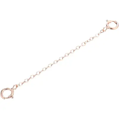 S925 Silver Chain Bracelet Necklace Lengthened Tail Adjustable Silver Plated 18K Gold Extension