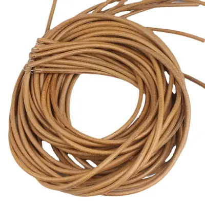 Thick Leather Hook Purse Belt 1.8m Brown