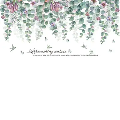 Tropical Wall Sticker for Bedroom Decor