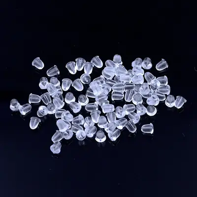 Silicone Ear Plugs Transparent DIY Jewelry Accessories Wholesale