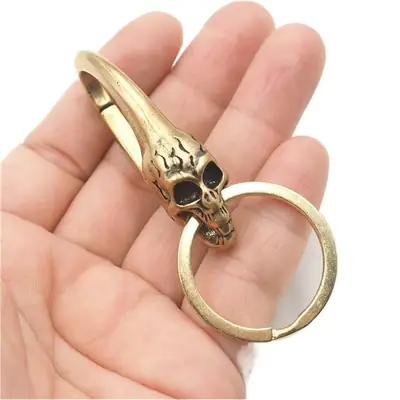 Pure Copper Dragon Keychain for Men