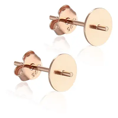 S925 Gold Plated Flat Head Earrings for Women
