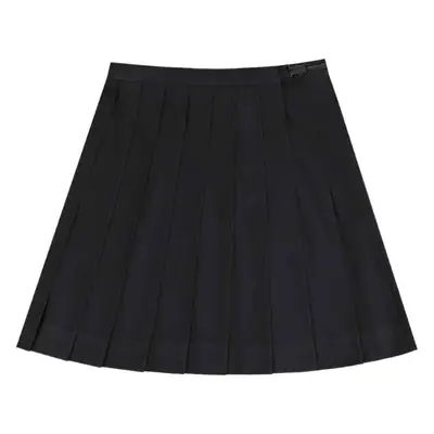 Black Pleated Skirt for Women Middle Clothing