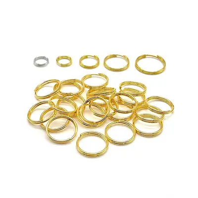 Gold Iron Double Ring Connecting Bracelets Set