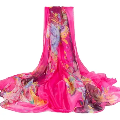 2024 Chiffon Flowy Sunscreen Shawl for Women