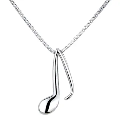 Silver Joker Necklace for Women, Smooth Finish, Fresh Tone