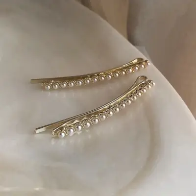 Japanese Style Pearl Hairpin Clips for Women