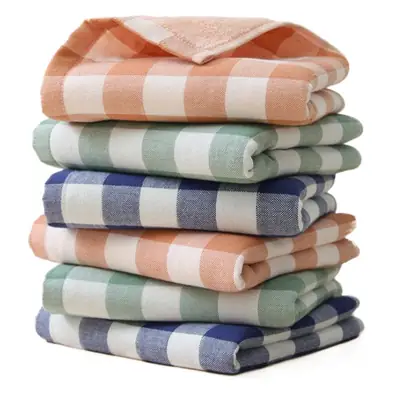 Pure Cotton Checkered Towel Double Sided Ultra Fine