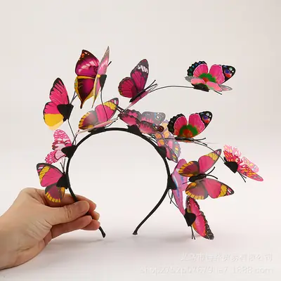 Butterfly Wreath for Women Wedding Hair Accessory
