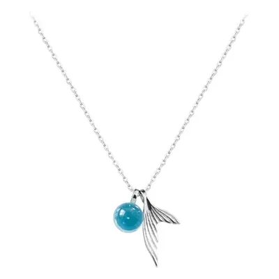 Mermaid Foam Fish Tail Clavicle Necklace for Women