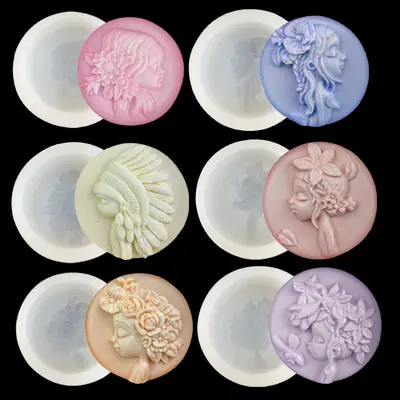 Flower Girl Silicone Soap Mold 8.2x3.6cm