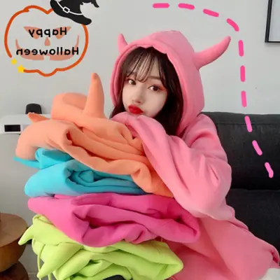 Women Fleece Hoodie Set Pink Green Fleece Hooded Sweatshirt