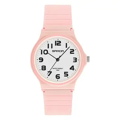 Sanda Black Silicone Kids Watch with Analog Display