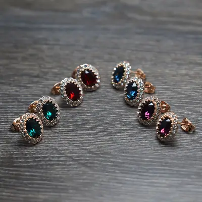 Vintage Austrian Crystal Rhinestone Earrings for Bridal Wear