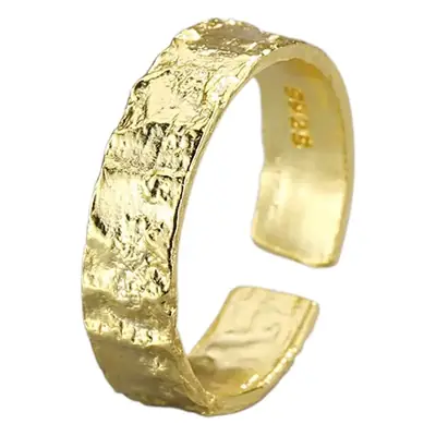 Women's Pleated Tin Ring with Paper Opening Design