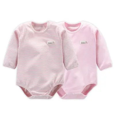 Long Sleeve Cotton Sleepwear for Baby Boys Girls Light Blue