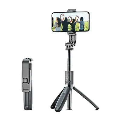 TOKQI 190mm Selfie Stick with Bluetooth Remote & Live Camera Bracket