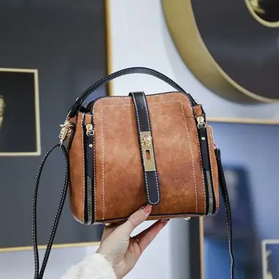 Green Shoulder Messenger Bag for Women