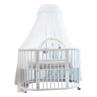 Baby Bed Mosquito Net White Adjustable Dome Cover