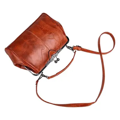 Red Women's Clip Bag with Detachable Strap