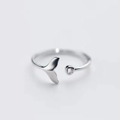 Mermaid Wave Diamond Ring for Women