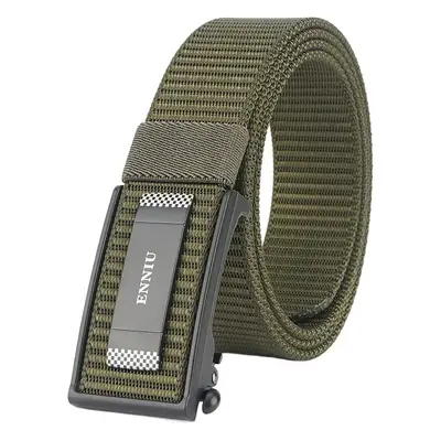Men's Navy Blue Nylon Sports Belt with Automatic Buckle
