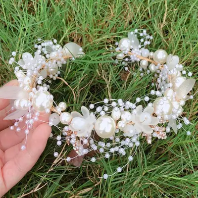 New Pearl Flower Hair Band for Women & Girls