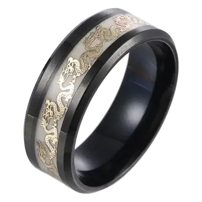 Chinese Dragon Luminous Ring for Men